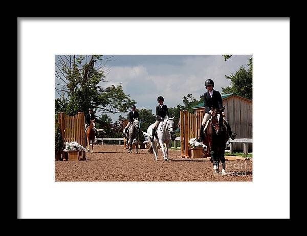 Horse Framed Print featuring the photograph At-c-hunter61 by Janice Byer
