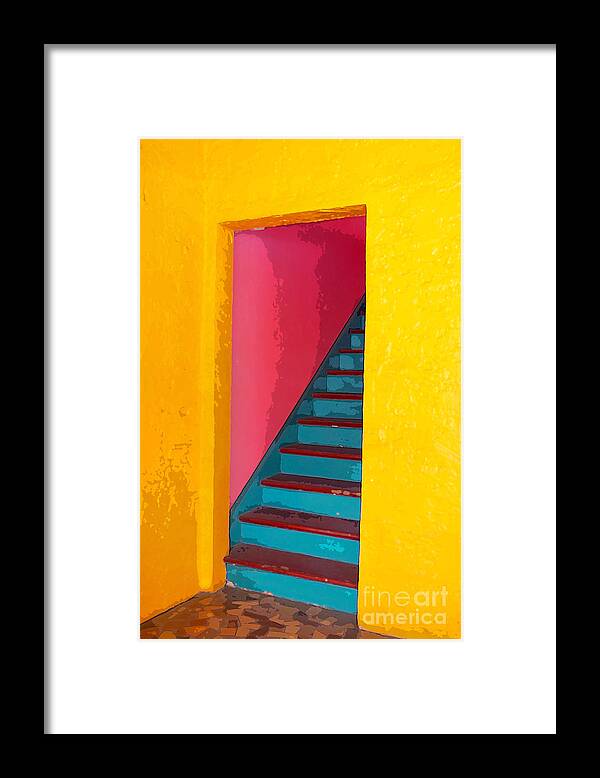 Abstract Framed Print featuring the photograph At The Colony Hotel by Michelle Constantine