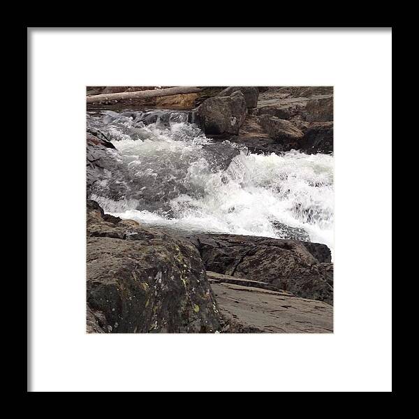 Whitewater Framed Print featuring the photograph At The Top Of #frazier_falls by John Wagner