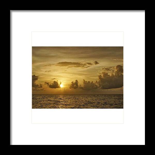  Framed Print featuring the photograph Atlantic Ocean Sunrise by Pedro E Cruz