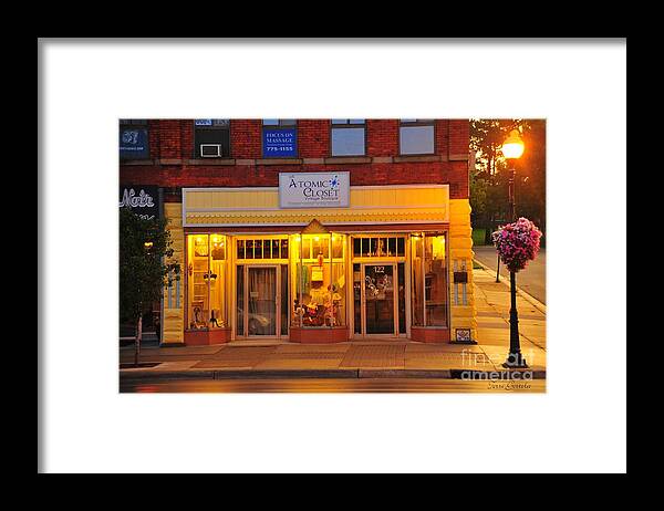 Store Framed Print featuring the photograph Small Town by Terri Gostola