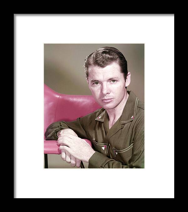 To Hell And Back Framed Print featuring the photograph Audie Murphy in To Hell and Back by Silver Screen