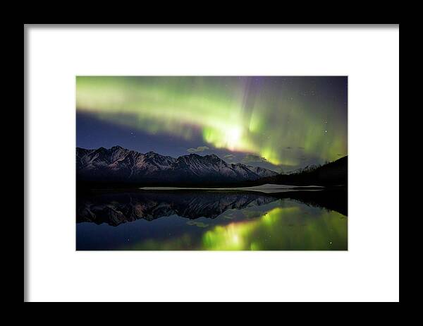 Scenics Framed Print featuring the photograph Aurora Borealis by Alaska Photography