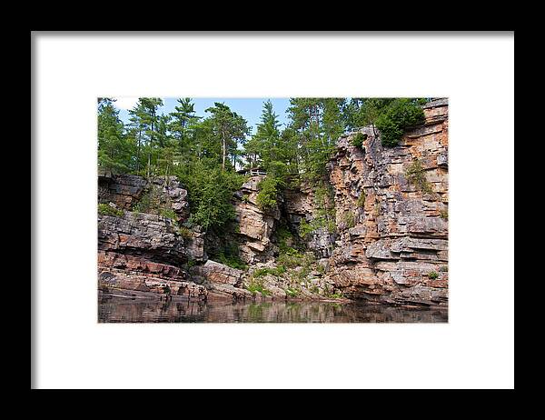 Landscape Framed Print featuring the photograph AuSable Chasm 1608 by Guy Whiteley