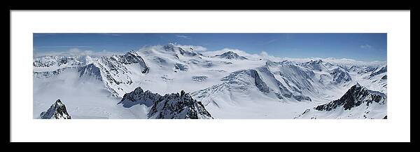 Scenics Framed Print featuring the photograph Austria, View Of Wildspitze And Pitztal by Westend61