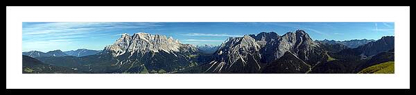 Landscape Framed Print featuring the photograph Austrian Alps Pano II by Matt Swinden