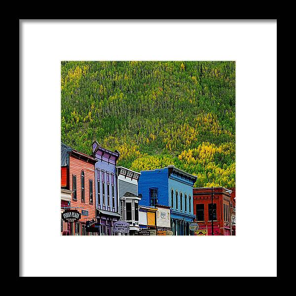 Silverton Framed Print featuring the photograph Autumn Arriving in Silverton by Peggy Dietz