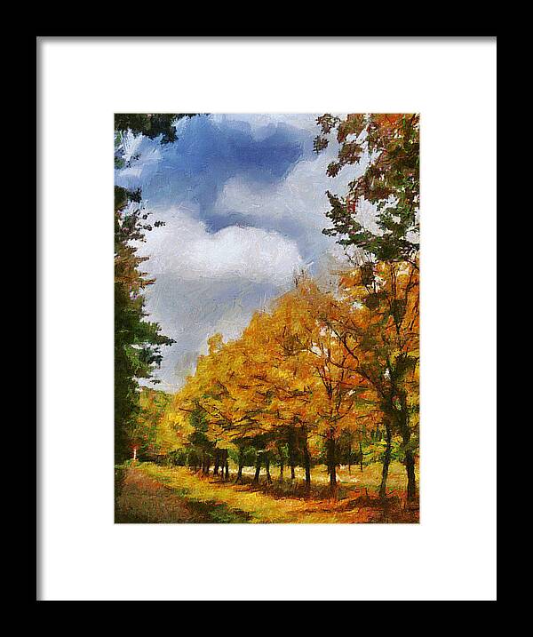 Autumn Framed Print featuring the painting Autumn by Charlie Roman