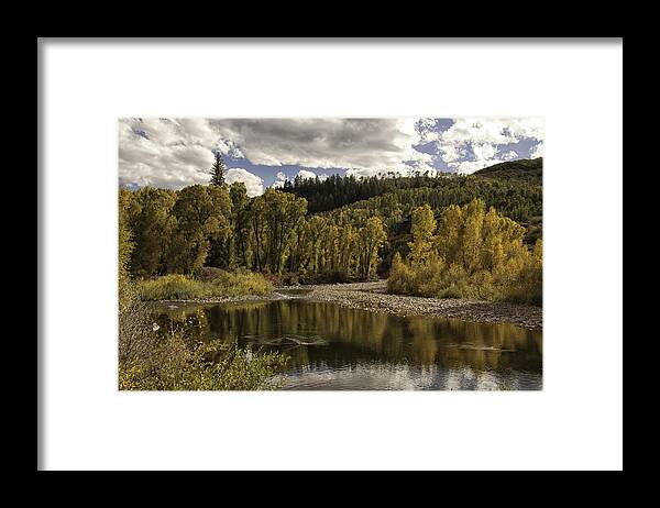Autumn Colors Framed Print featuring the photograph Autumn Colors at Christina by Daniel Hebard
