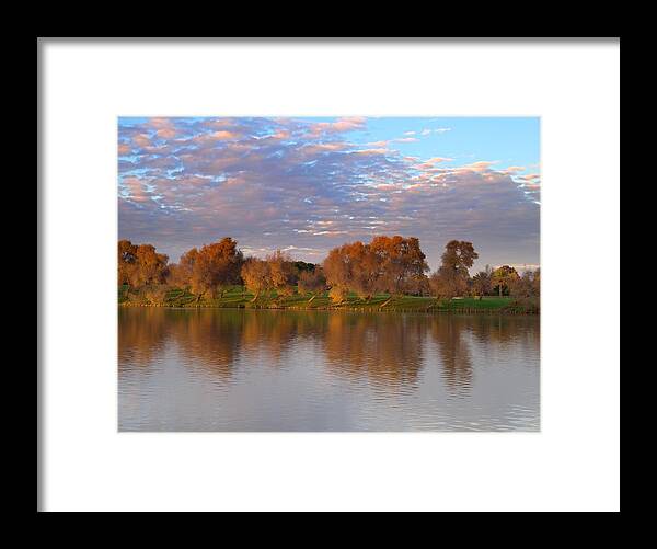 Sky Framed Print featuring the photograph Autumn colors by Meir Ezrachi