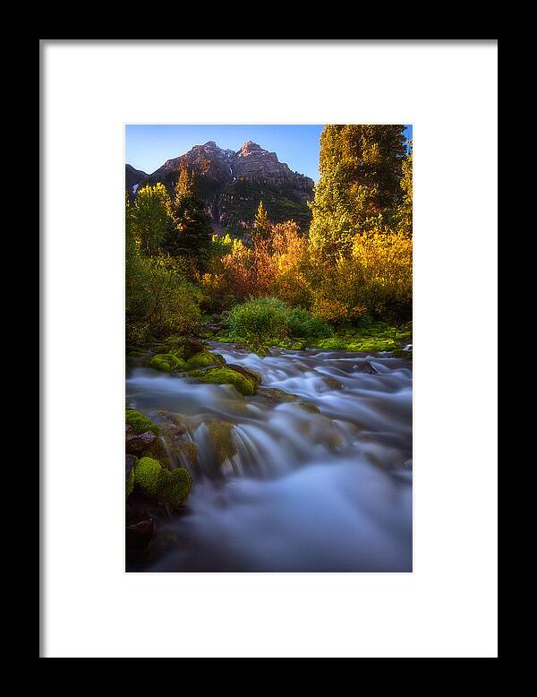 Autumn Framed Print featuring the photograph Autumn Creek by Darren White