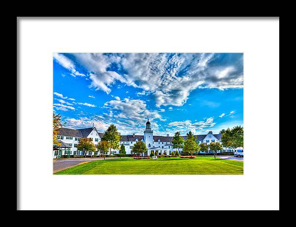 Adirondack's Framed Print featuring the photograph Autumn Day at the Sagamore Resort by David Patterson