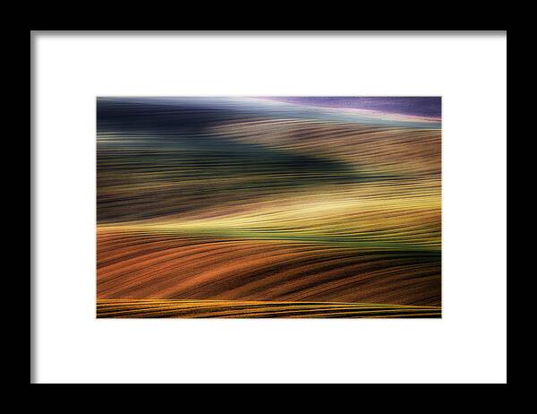 Moravia Framed Print featuring the photograph Autumn Fields by Piotr Krol (bax)