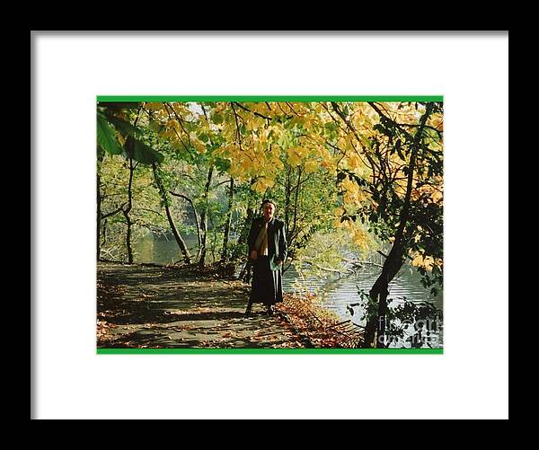 Hesketh Park Framed Print featuring the photograph Autumn Glory at The Lakeside by Joan-Violet Stretch