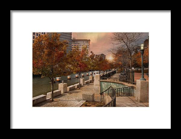 Providence Framed Print featuring the photograph Autumn in the City by Robin-Lee Vieira