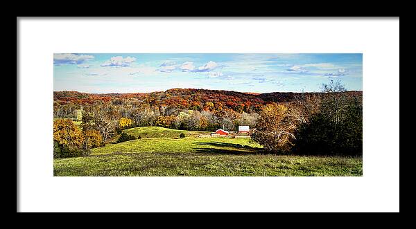 Autumn Framed Print featuring the photograph Autumn in the Country by Cricket Hackmann