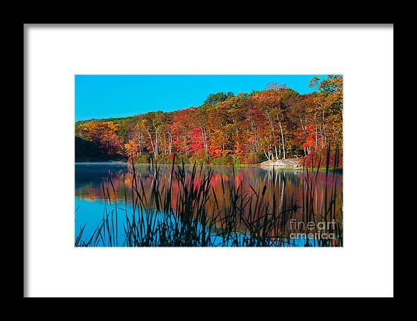 Harriman State Park Framed Print featuring the photograph Autumn Lake by Anthony Sacco