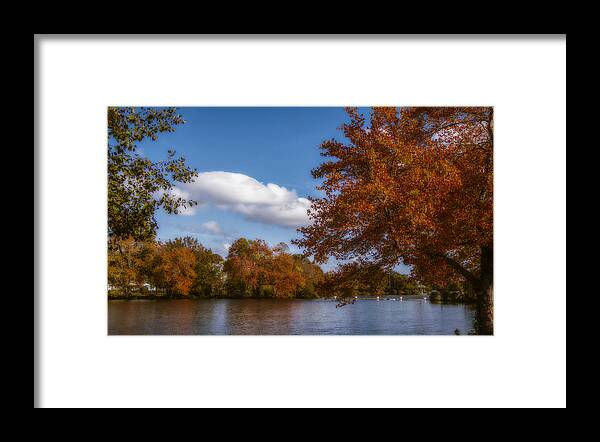 Autumn Framed Print featuring the photograph Autumn Lake by Cathy Kovarik