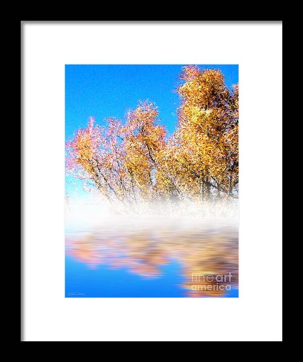 Autumn Mist Framed Print featuring the photograph Autumn Mist by Cristophers Dream Artistry