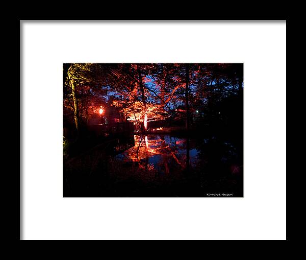 Autumn Framed Print featuring the photograph Autumn Night by Kimmary MacLean