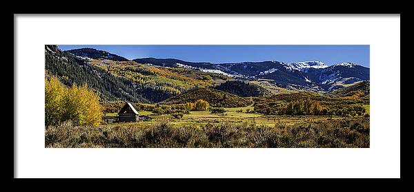 Aspen Trees Framed Print featuring the photograph Autumn on the Road to Capitol Peak by Teri Virbickis