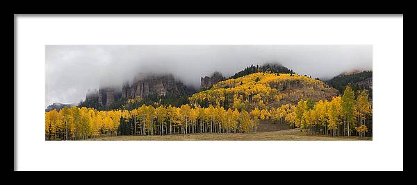 Fall Framed Print featuring the photograph Autumn Panoramic by Morris McClung