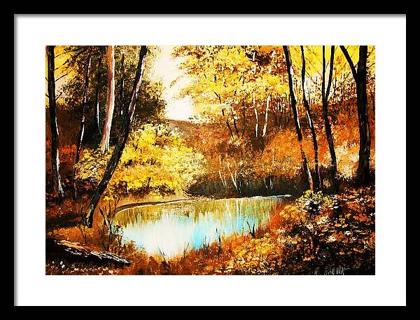 Trees Framed Print featuring the painting Changing of the Season by Al Brown