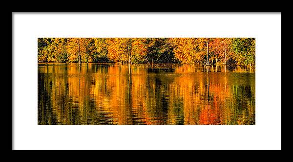 Autumn Framed Print featuring the photograph Autumn Reflections by David Kay