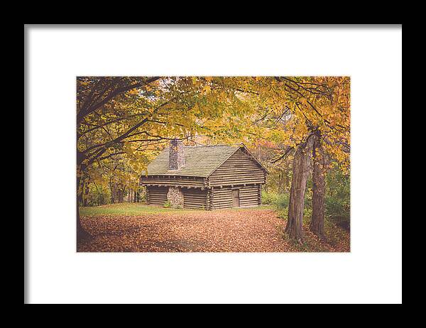 Cabin Framed Print featuring the photograph Autumn Retreat by Sara Frank