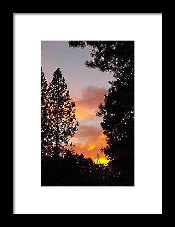 Sunset Framed Print featuring the photograph Autumn Sunset by Michele Myers