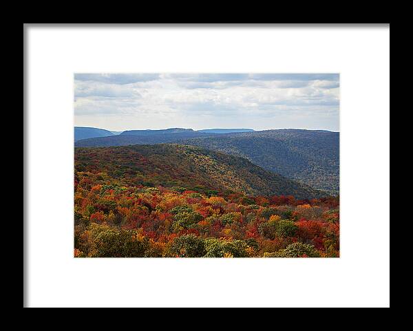 Autumn Framed Print featuring the photograph Autumn Vista by Elsa Santoro