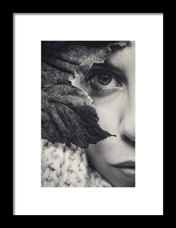 Catalonia Framed Print featuring the photograph Autumn Woman by Oscar Sánchez Photography
