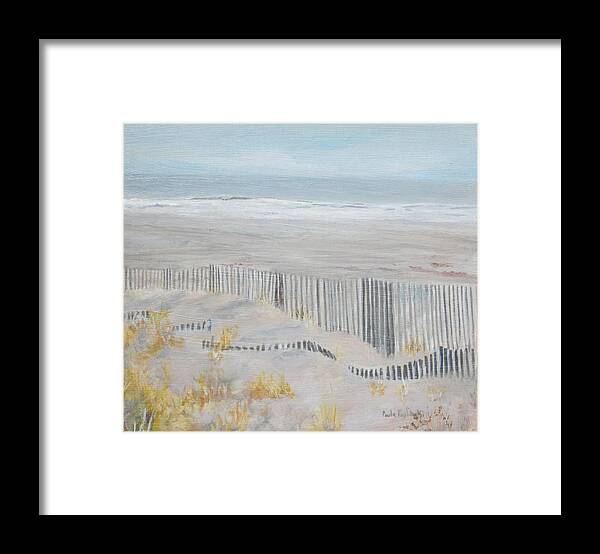 Avalon Framed Print featuring the painting Avalon Morning by Paula Pagliughi