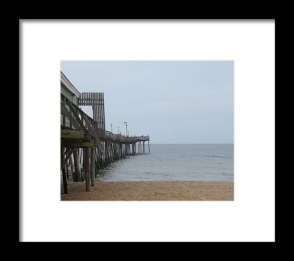 Avalon Pier Framed Print featuring the photograph Avalon Pier by Cathy Lindsey