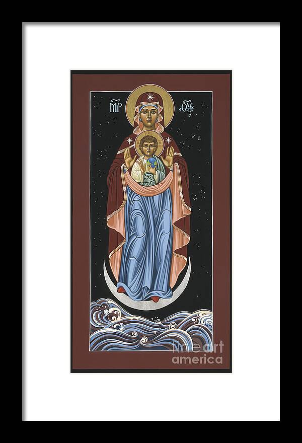Ave Maris Stella (hail Framed Print featuring the painting Ave Maris Stella Hail Star of the Sea 044 by William Hart McNichols