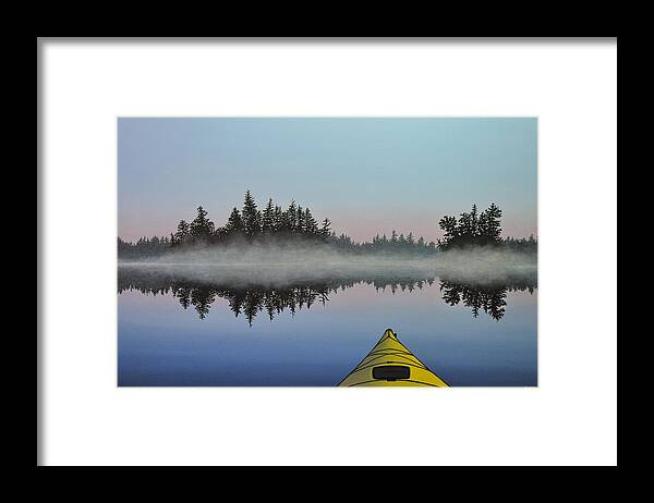 Water Framed Print featuring the painting Awakening by Kenneth M Kirsch