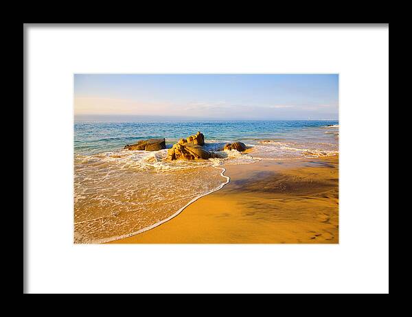 Beach Framed Print featuring the photograph Awash by Alexey Stiop