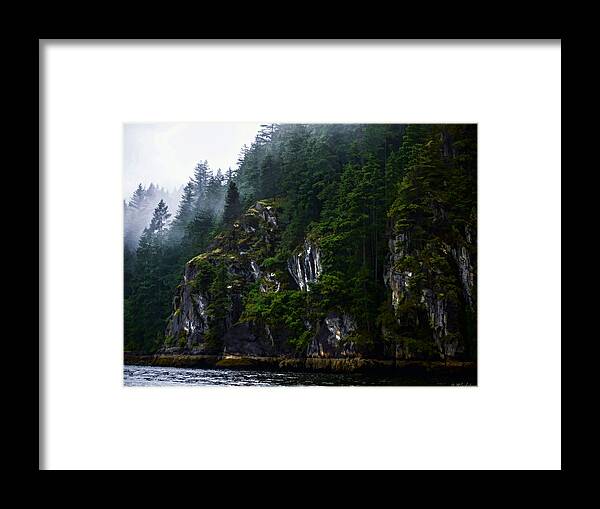 Mountain Framed Print featuring the painting Awesomeness Of Nature by Jordan Blackstone