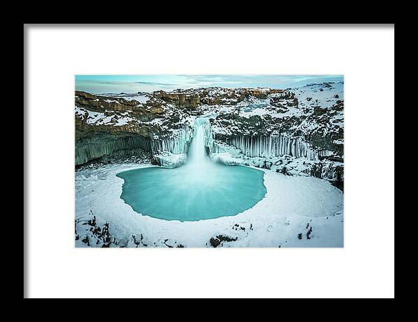Iceland Framed Print featuring the photograph Azure Blue Bliss by Jeffrey C. Sink