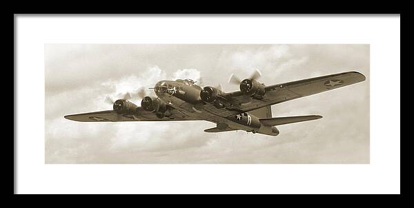 Warbirds Framed Print featuring the photograph B-17 Flying Fortress by Mike McGlothlen