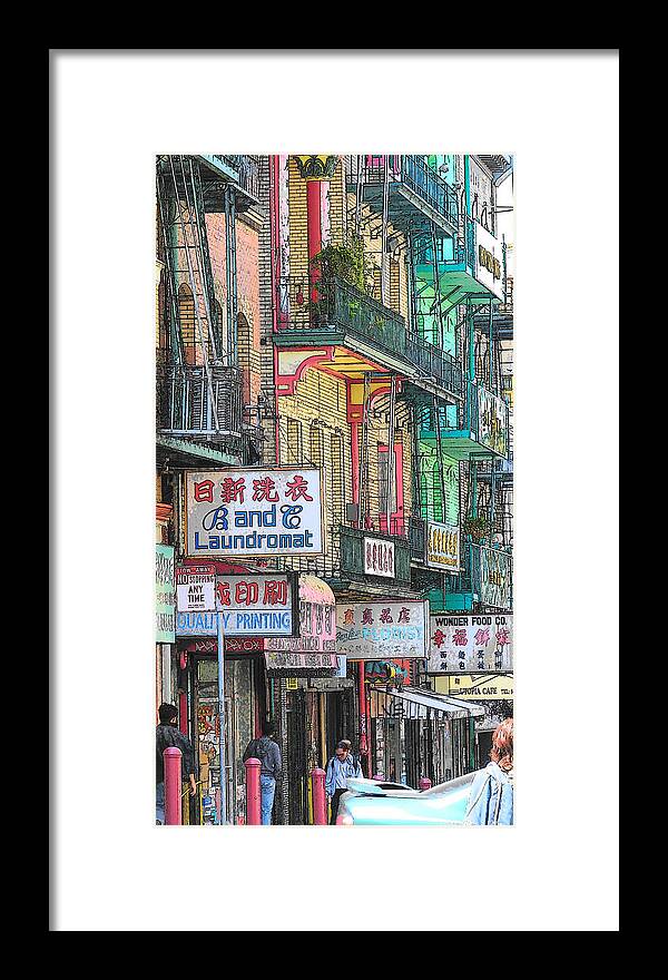 Architecture Framed Print featuring the photograph B and C Laundromat by Strangefire Art    Scylla Liscombe