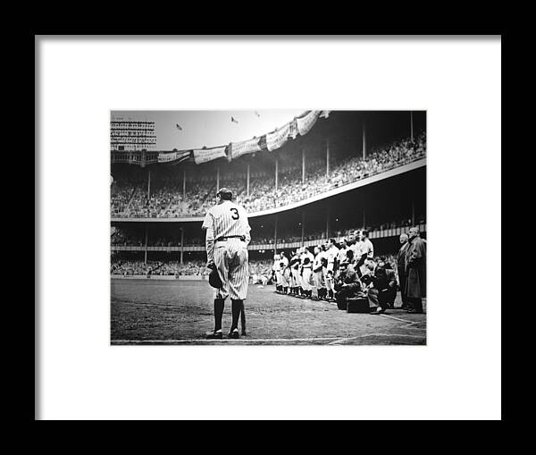 Babe Framed Print featuring the photograph Babe Ruth Poster by Gianfranco Weiss