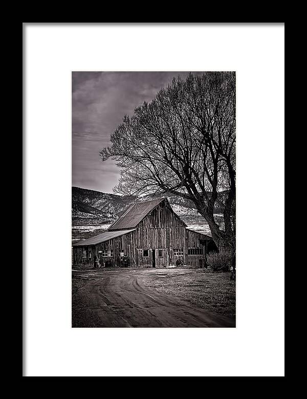 Barn Framed Print featuring the photograph Back Yonder by Priscilla Burgers