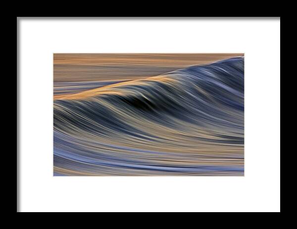 Wave Framed Print featuring the photograph Backlit Gold C6J0150 by David Orias