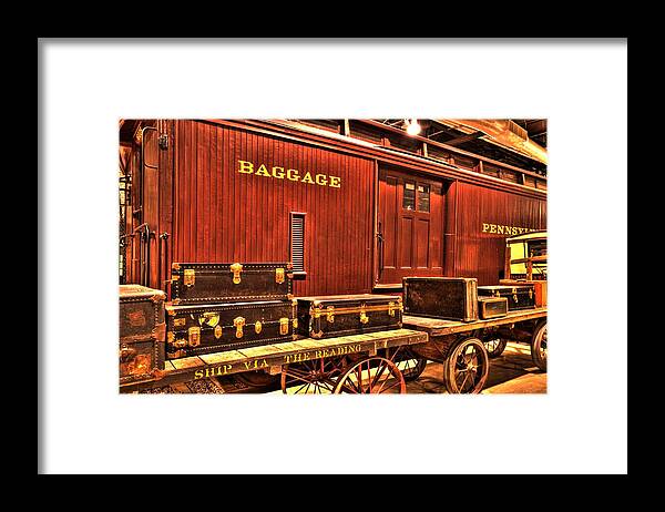 D2-rr-1649 Framed Print featuring the photograph Baggage by Paul W Faust - Impressions of Light