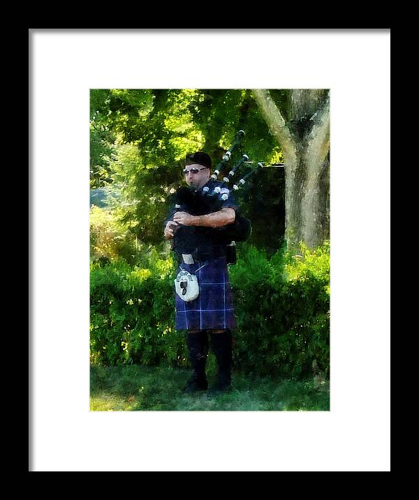 Bagpipe Framed Print featuring the photograph Bagpiper by Susan Savad