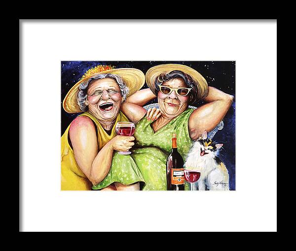 Whimsical Framed Print featuring the painting Bahama Mamas by Shelly Wilkerson