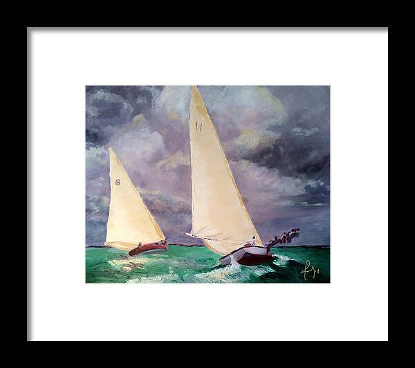 Boat Paintings Framed Print featuring the painting Bahamas I by Josef Kelly