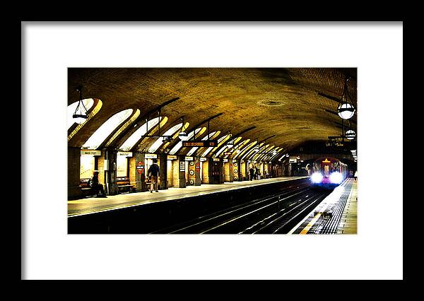 Baker Street Framed Print featuring the photograph Baker Street London Underground by Mark Rogan