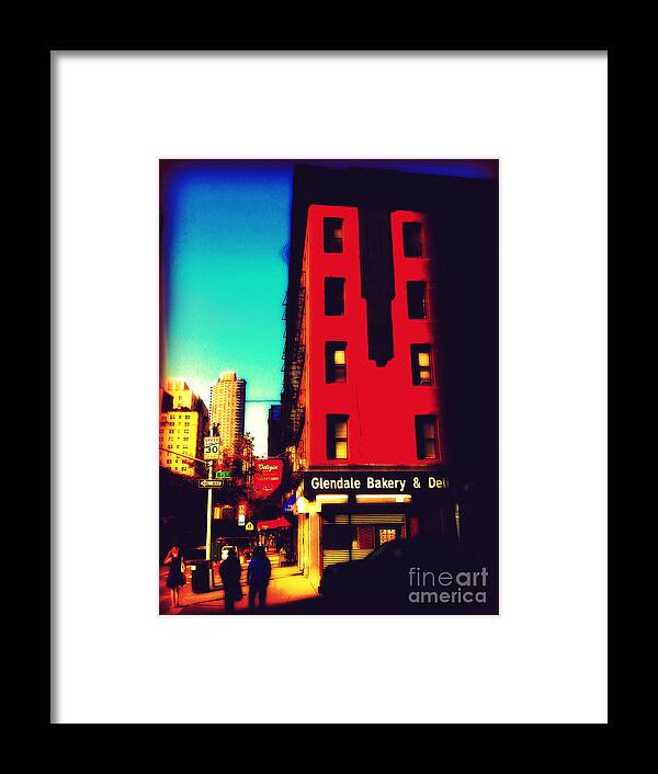 Nostalgia Framed Print featuring the photograph The Bakery - New York City Street Scene by Miriam Danar
